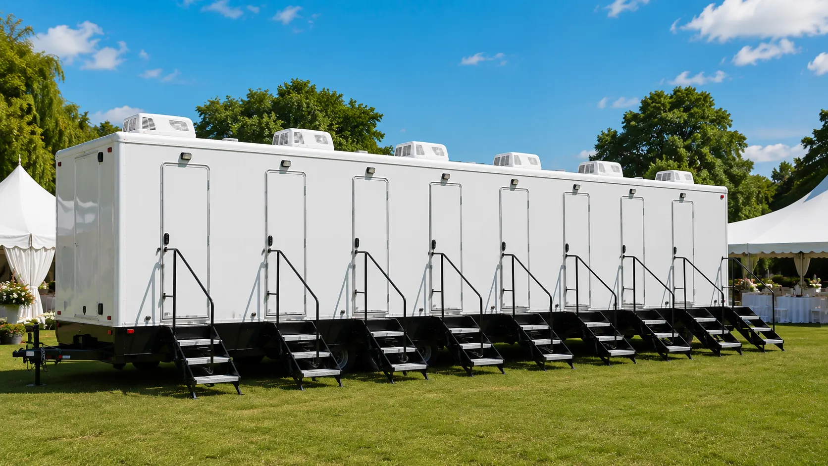 8 Stall Restroom Trailer in Portsmouth Heights, VA
